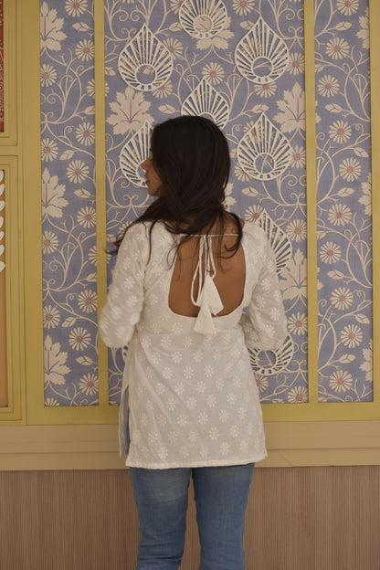 Sukoon Backless Short Kurti