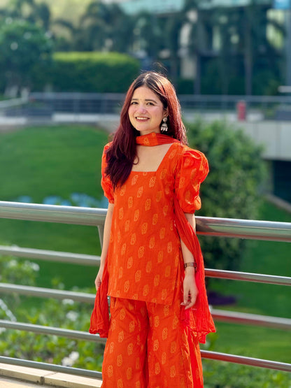 Orange Blossom Suit Set