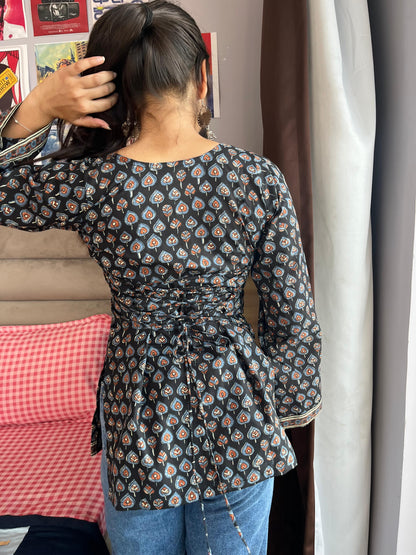 Elara corset back kurti
