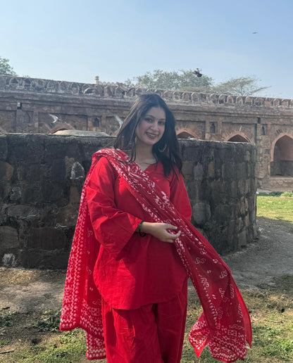 Tamatar Farshi Salwar Set