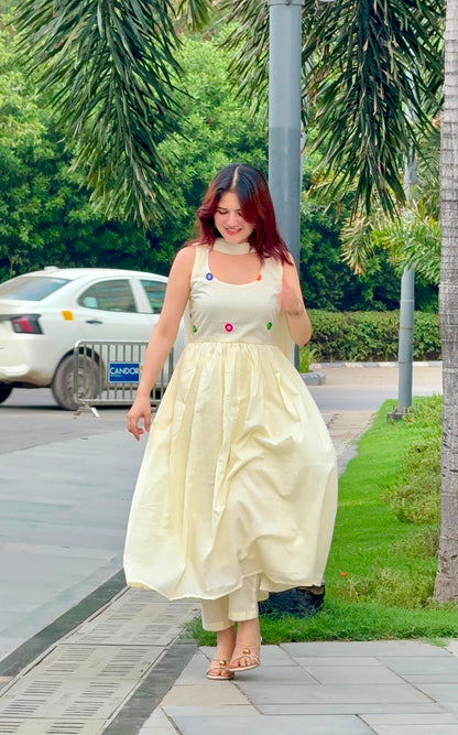 Swan Anarkali Set
