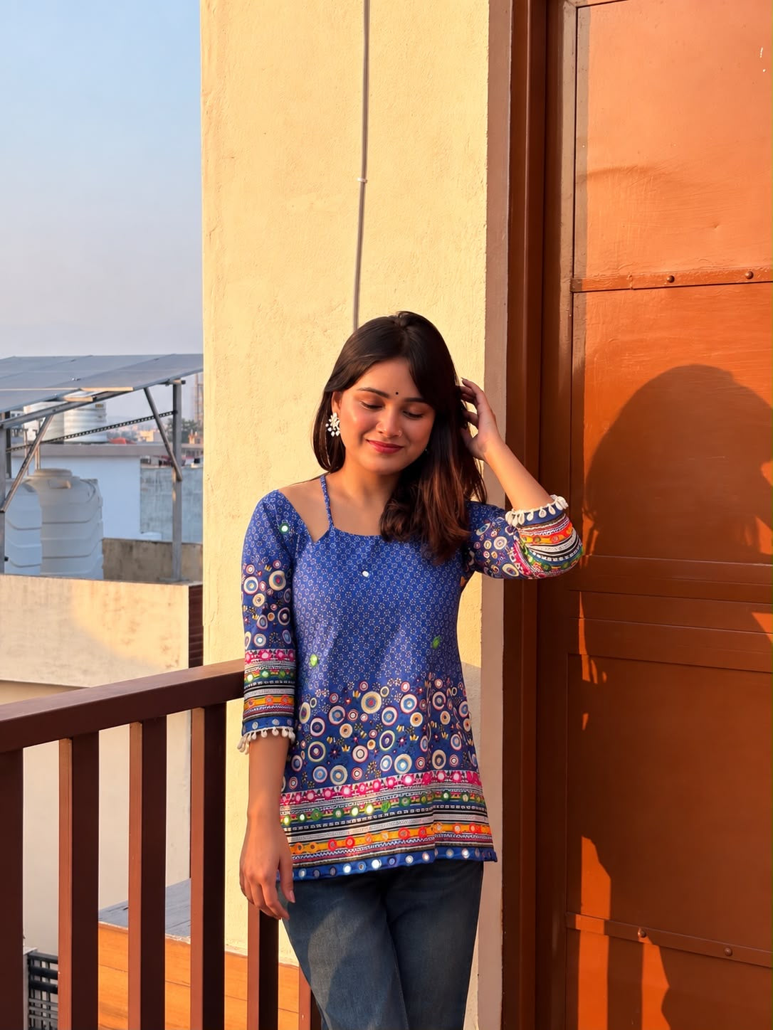 Jhoom (Blue) Corset Kurti