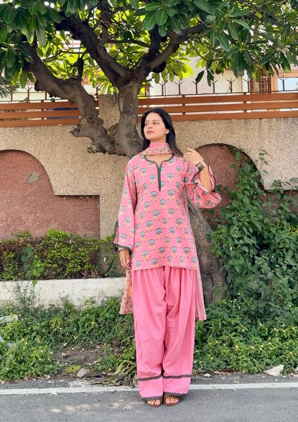 Pink Guava Farshi Set