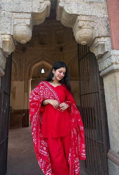 Tamatar Farshi Salwar Set