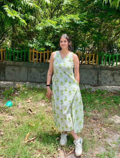 Leafora A-line Dress