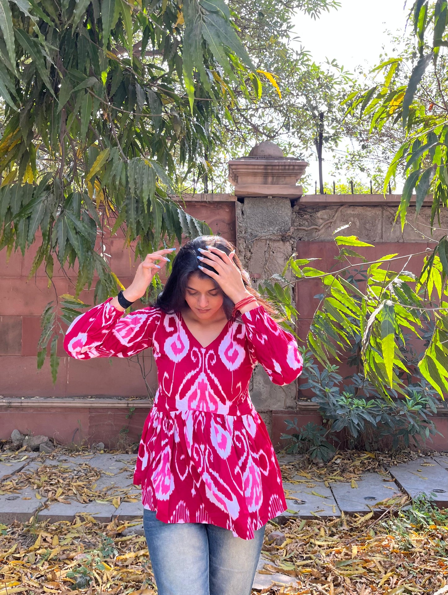 Shivali backless peplum kurti