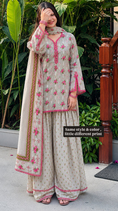 Sitara Farshi Set ( Slight different print )
