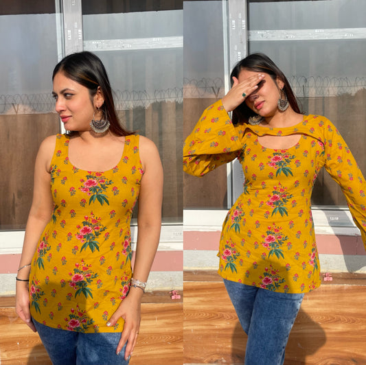 Ekta Convertible Corset Back Kurti
