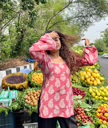 Pinkberry Straight Short Kurti