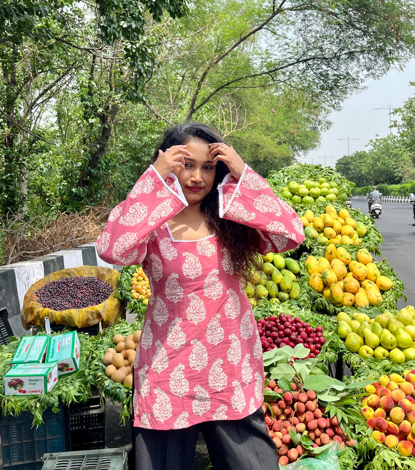 Pinkberry Straight Short Kurti