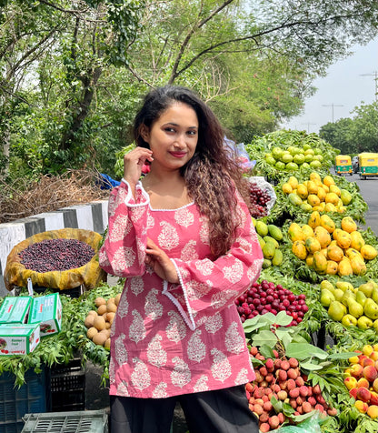 Pinkberry Straight Short Kurti