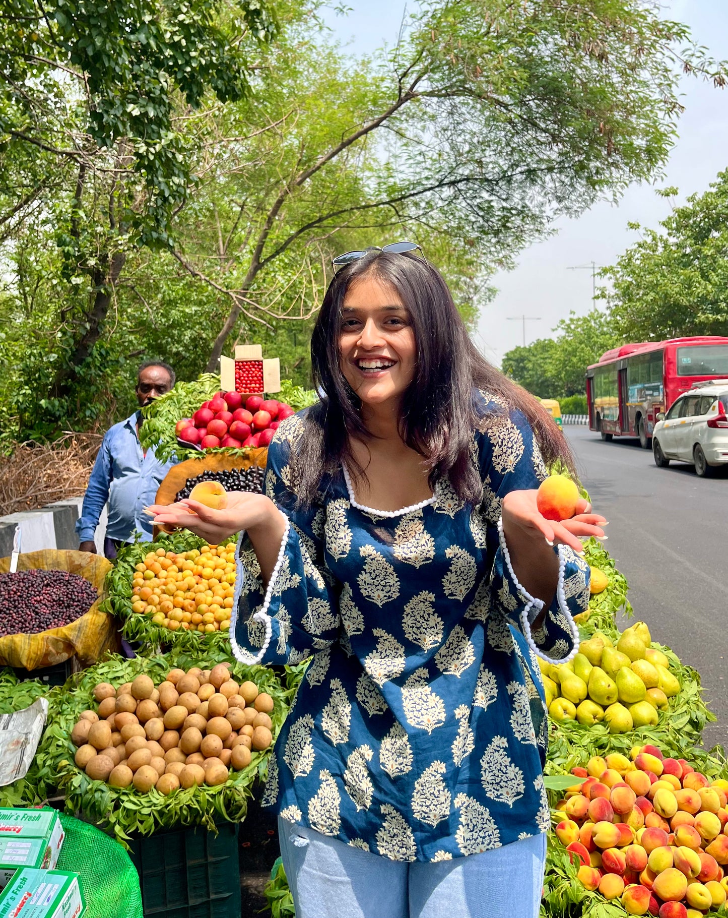 Blueberry Straight Short Kurti