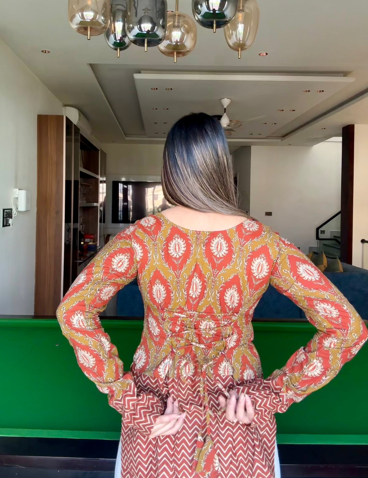 Kesarika Corset Back Straight Kurti