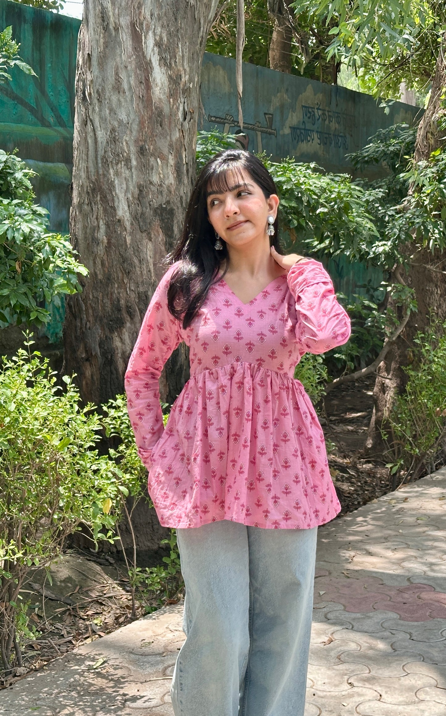 Minnie Peplum Short Kurti