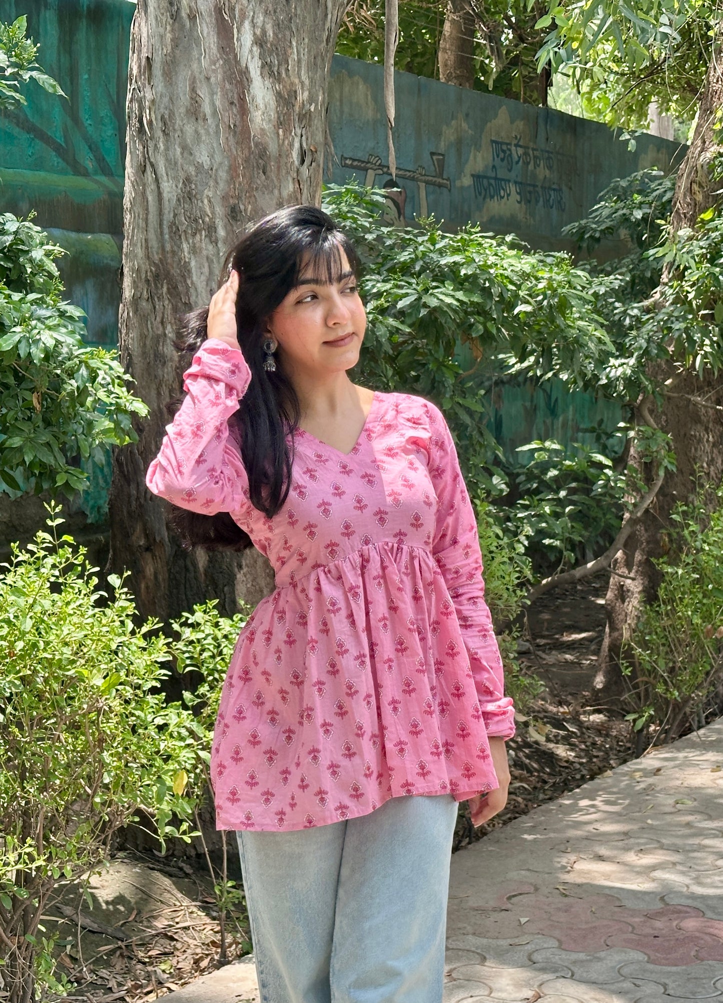 Minnie Peplum Short Kurti