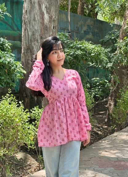 Minnie Peplum Short Kurti