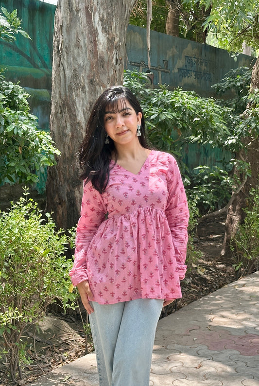 Minnie Peplum Short Kurti