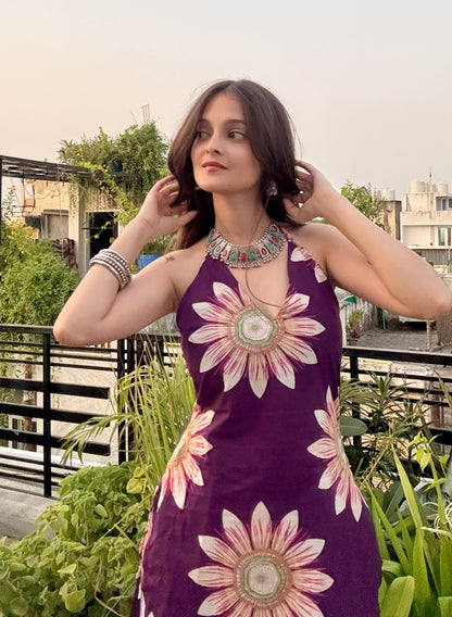 Gul Halter Neck Kurti