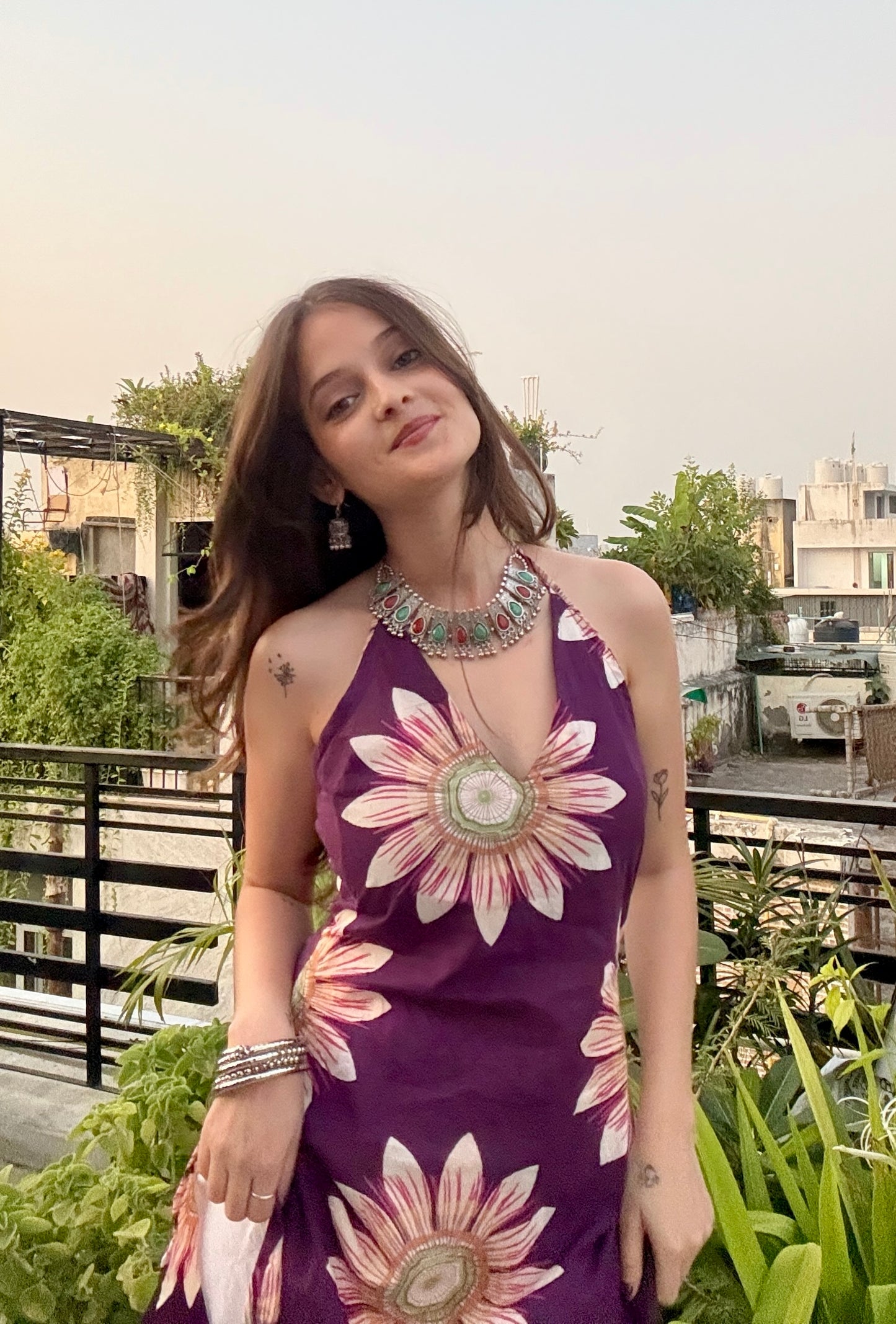 Gul Halter Neck Kurti