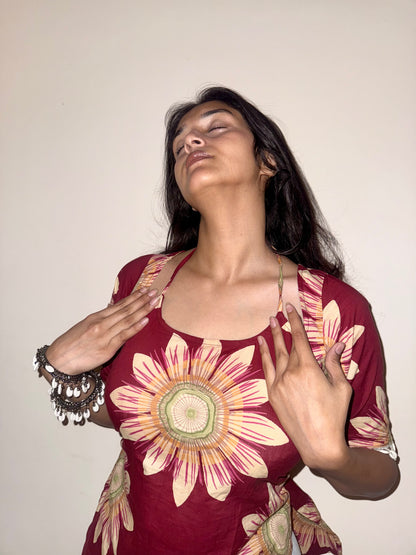 Desi Girl Corset Back Short Kurti