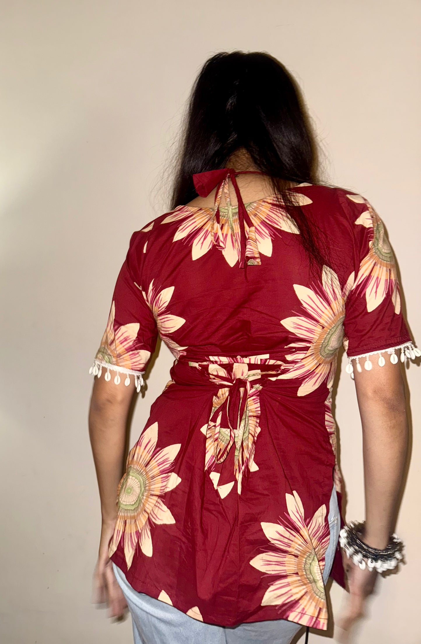 Desi Girl Corset Back Short Kurti