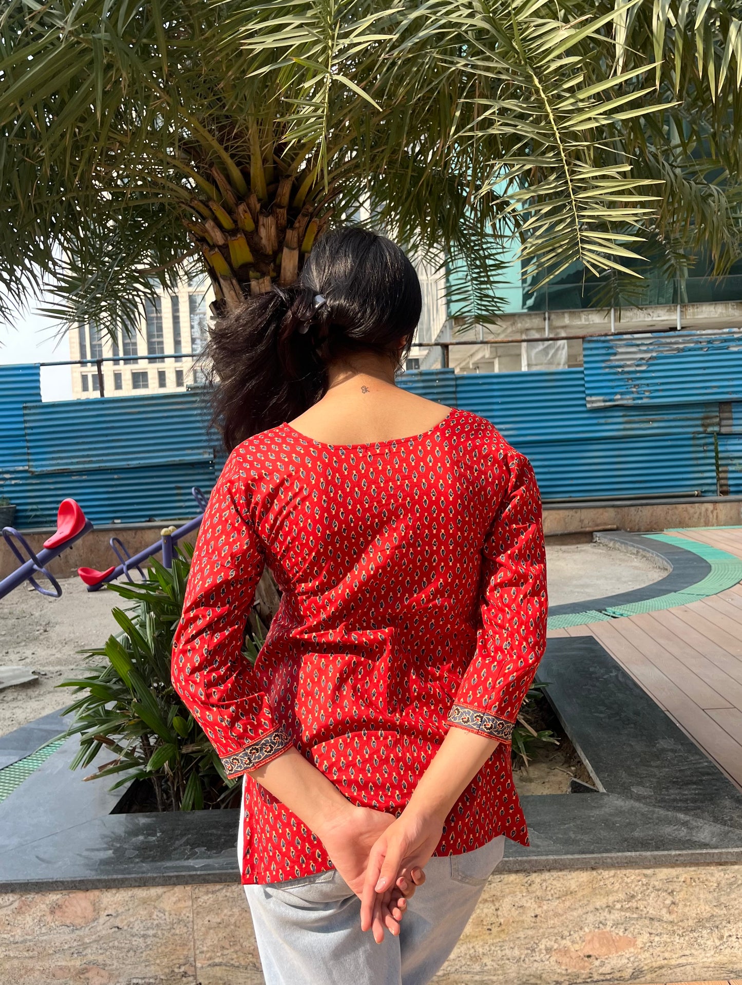 Rimjhim Straight Short Kurti