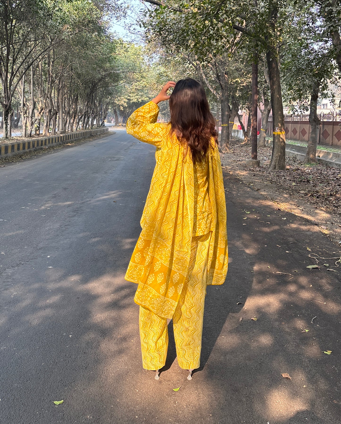 Sunehri Farshi Salwar Set