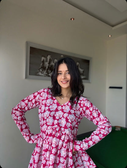 Pink Candy Short Kurti Top