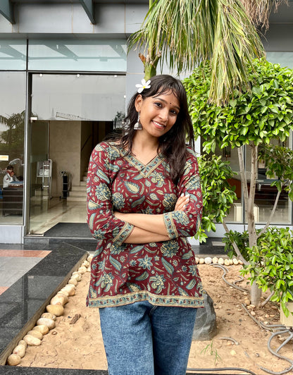 Truffle Straight Short Kurti