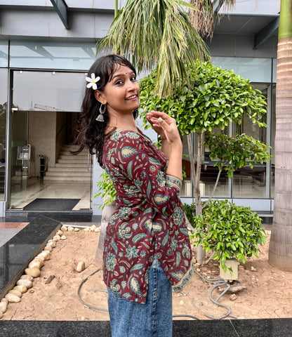 Truffle Straight Short Kurti