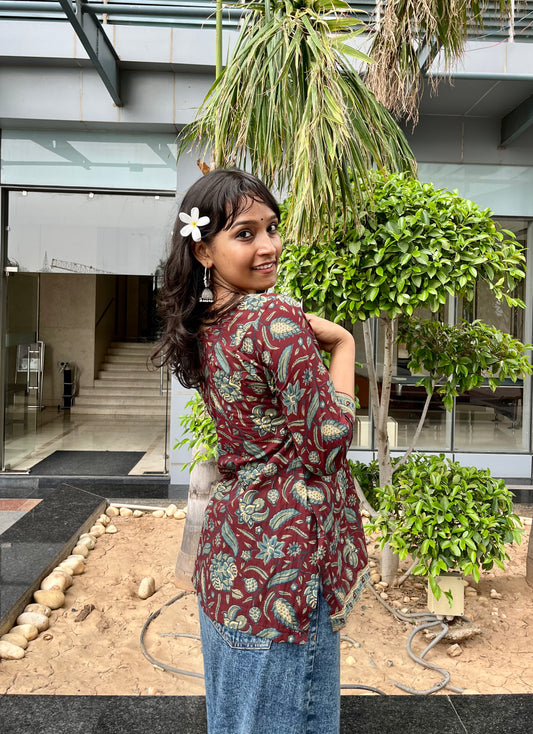 Truffle Straight Short Kurti