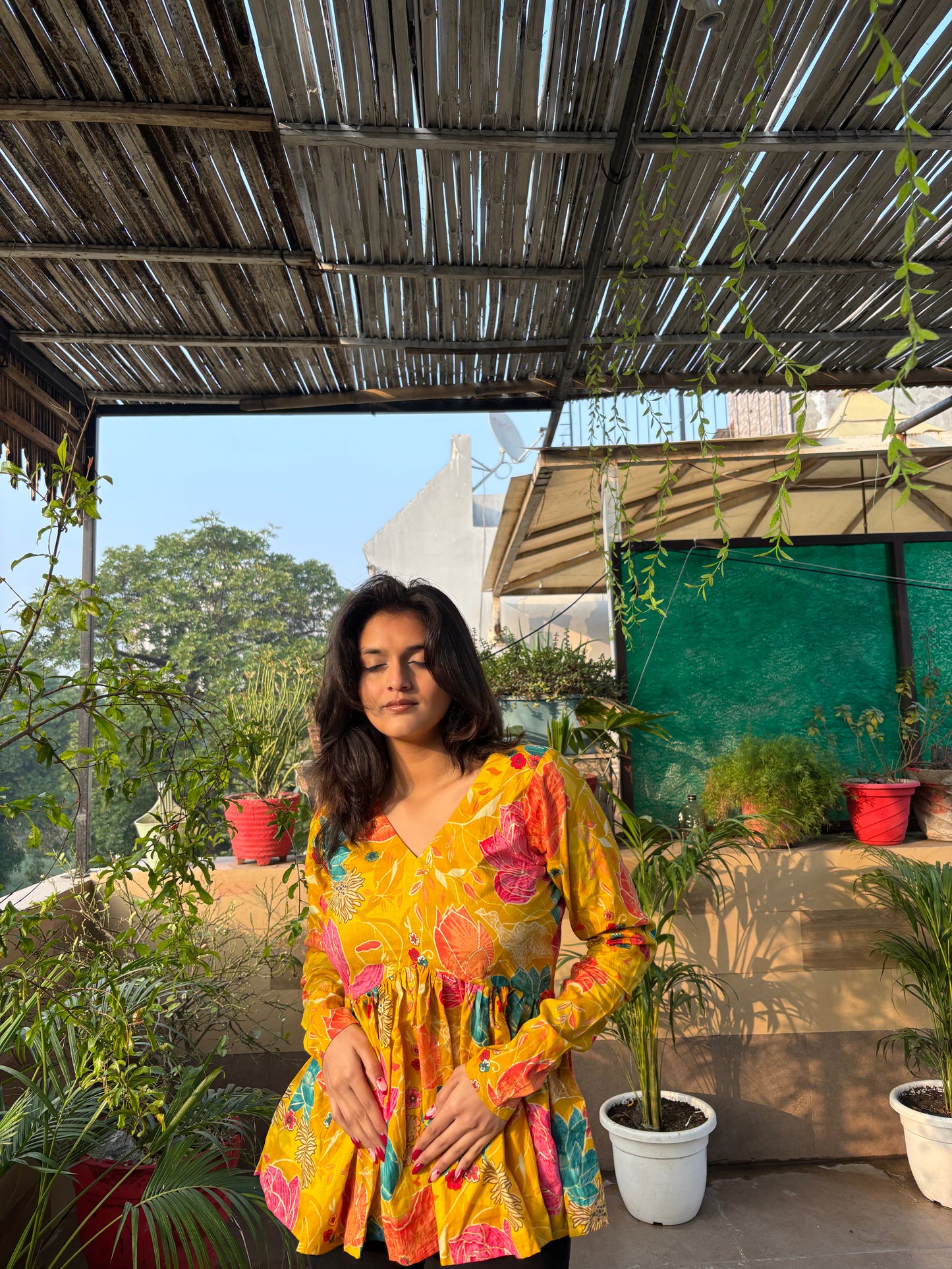 Mellow Yellow Short Kurti Top