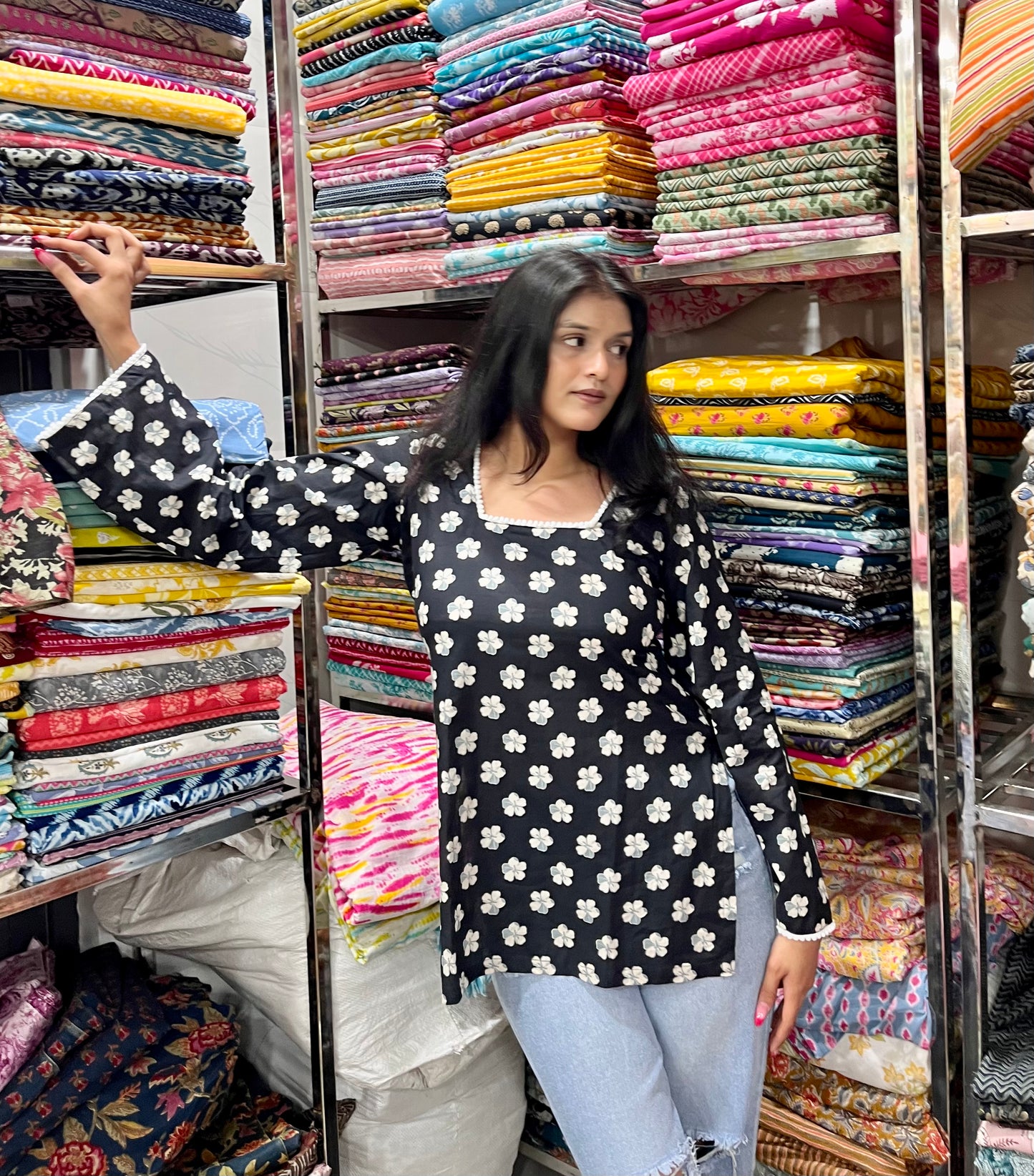 Kushi Straight Short Kurti