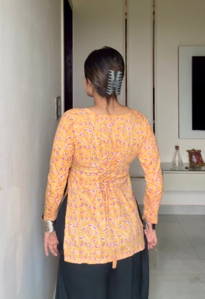 Niva Corset Back Short Kurti