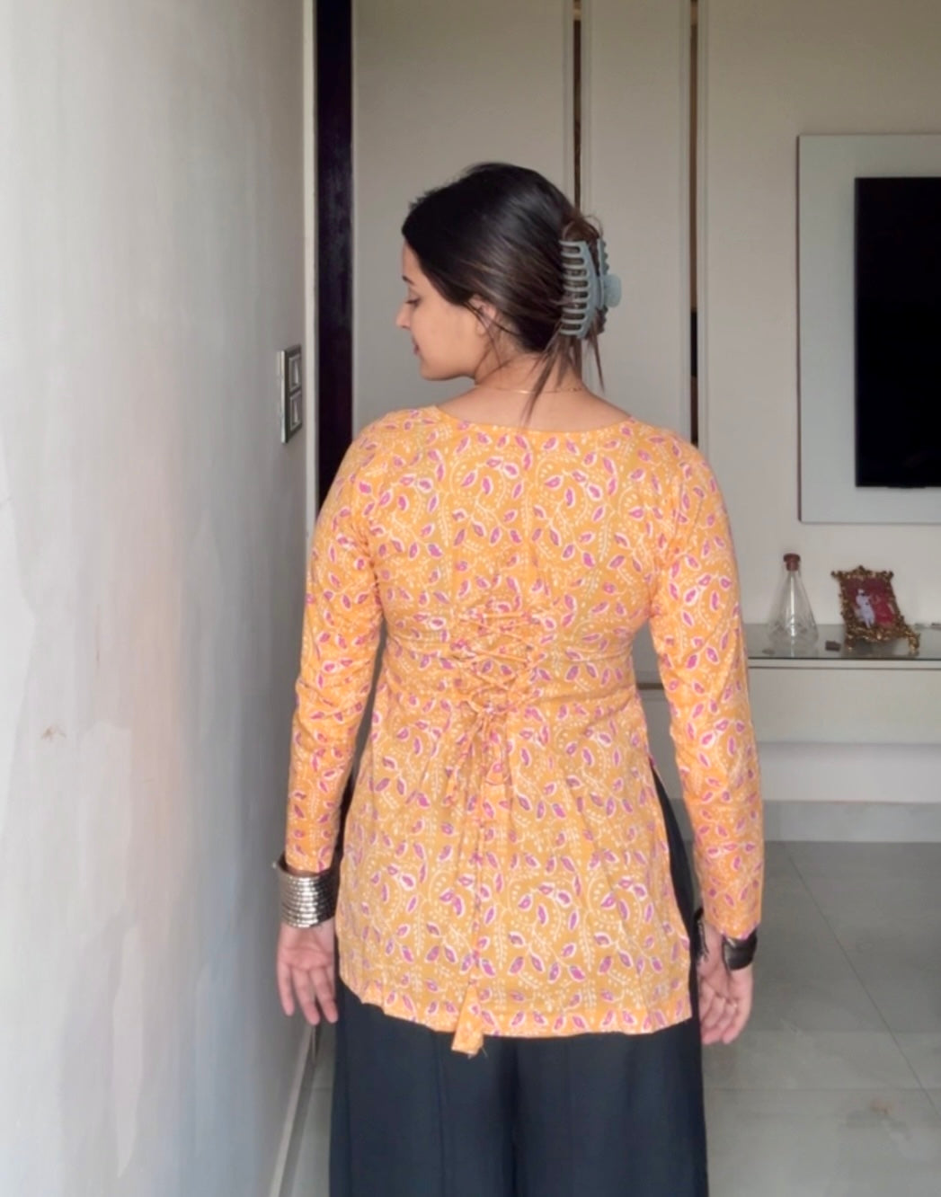 Niva Corset Back Short Kurti