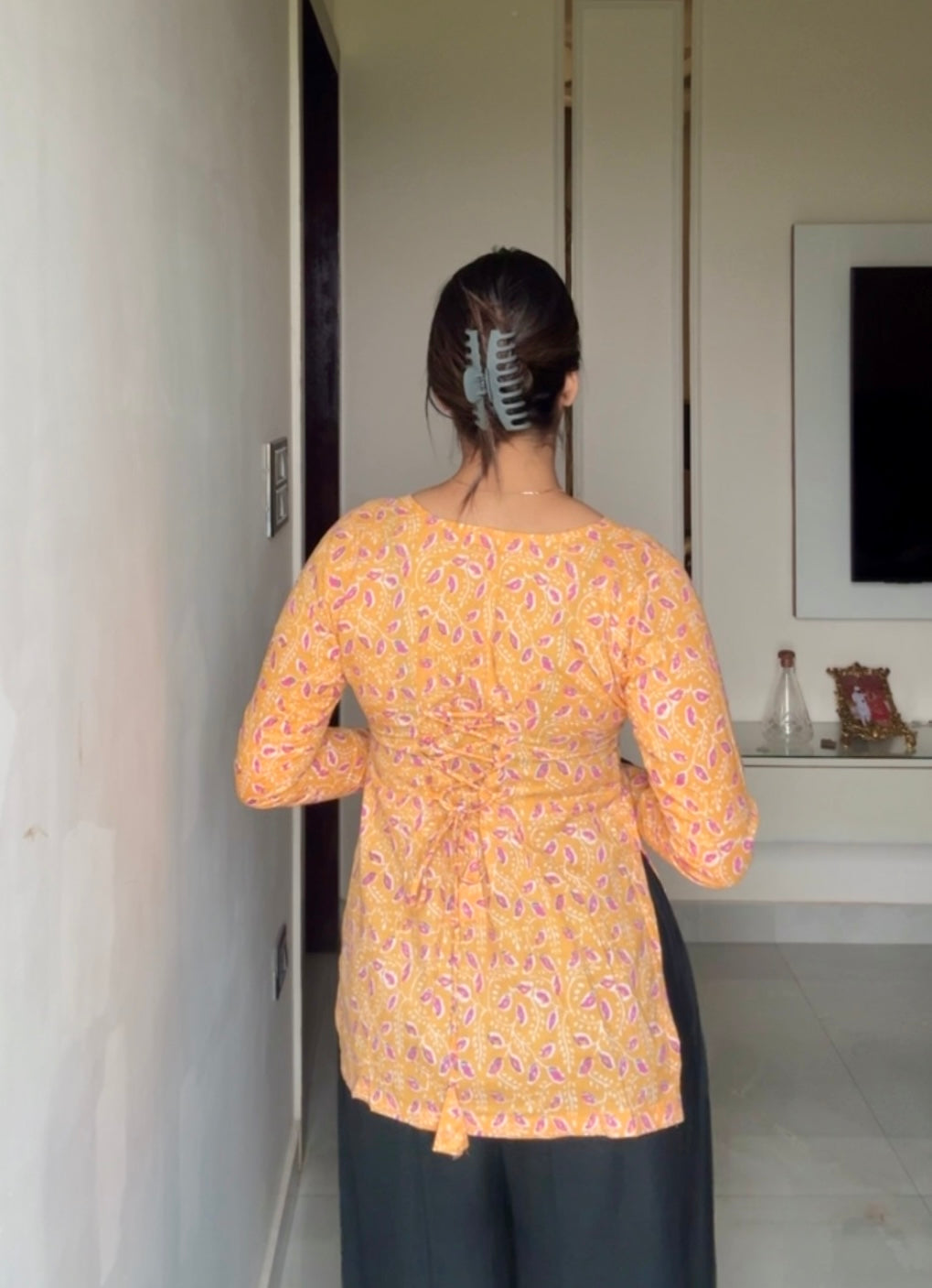 Niva Corset Back Short Kurti