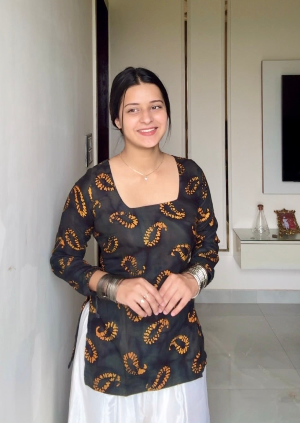 Ruh Corset Back Short Kurti