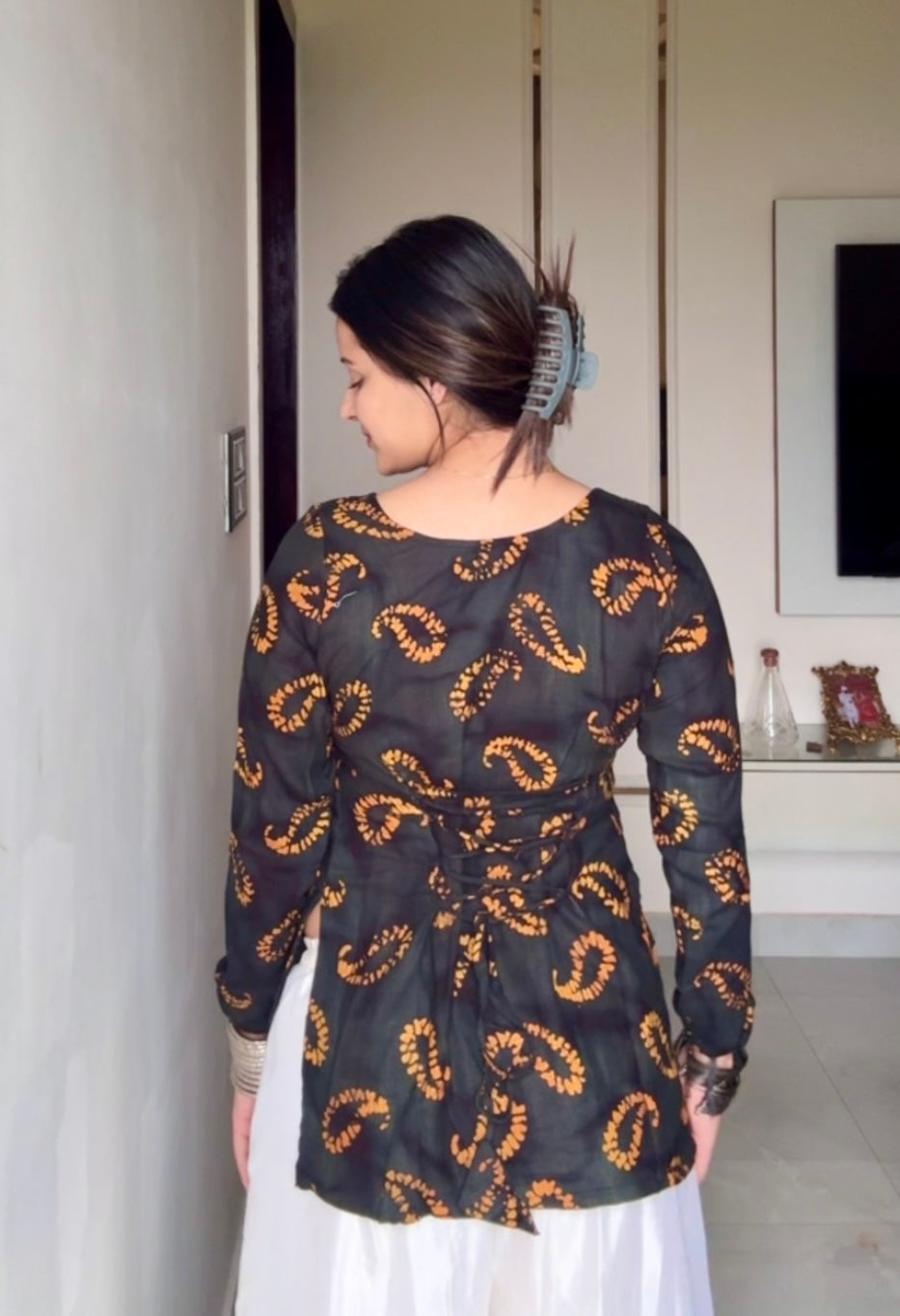 Ruh Corset Back Short Kurti