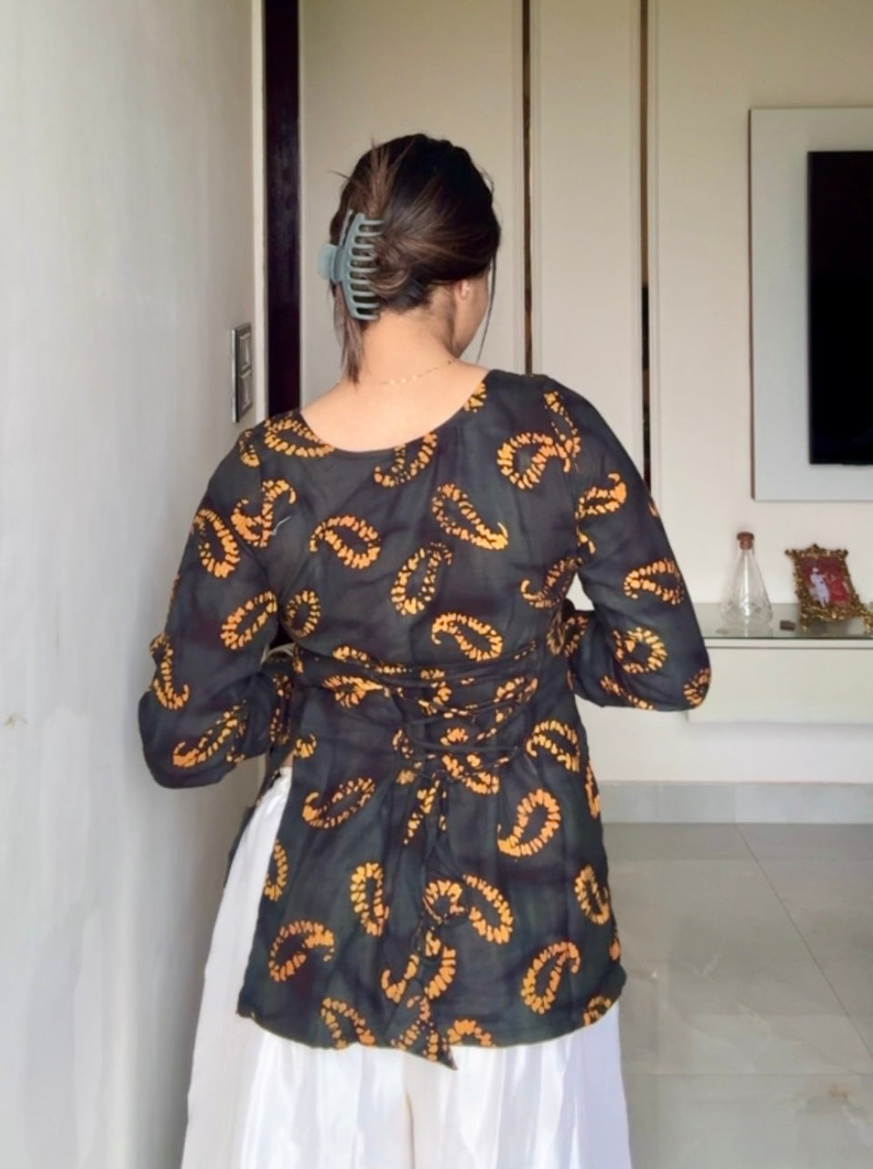 Ruh Corset Back Short Kurti