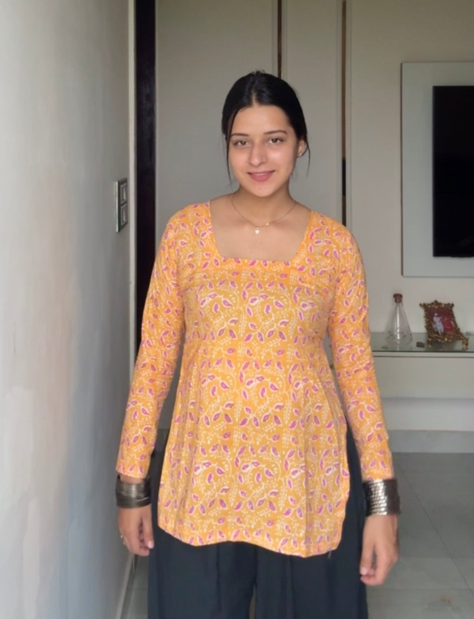 Niva Corset Back Short Kurti