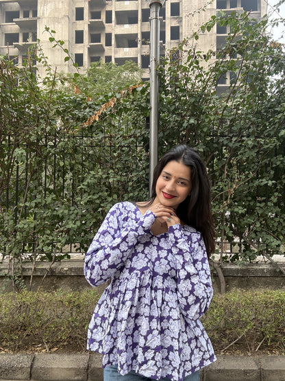 Purple Candy Short Kurti Top