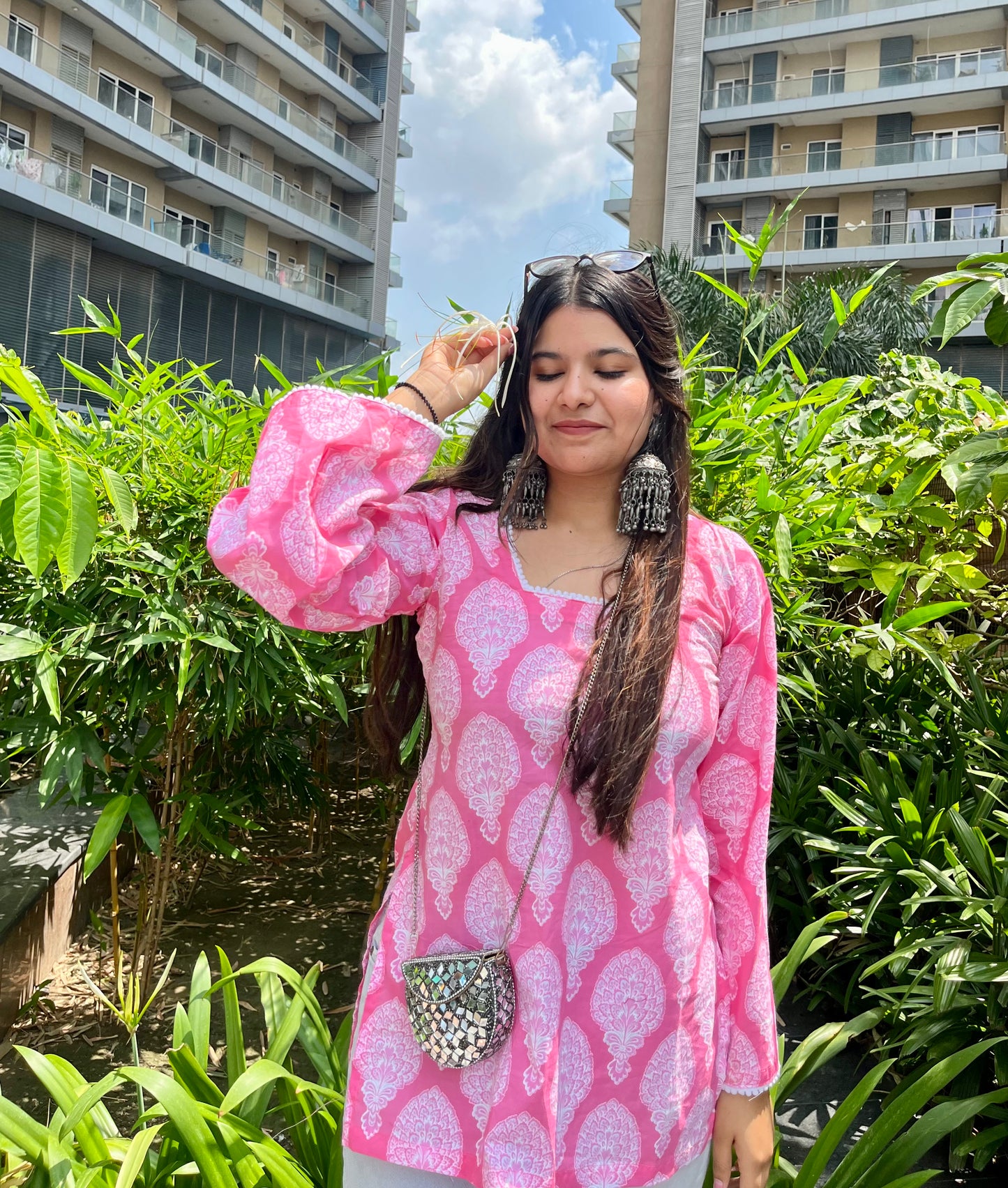 Pink Lemonade Straight Short Kurti