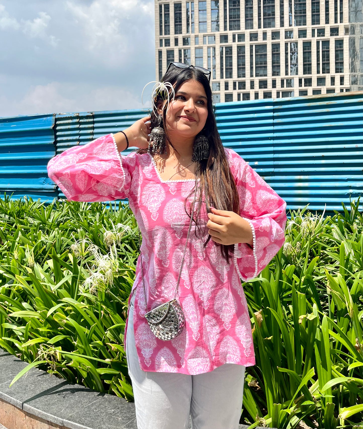 Pink Lemonade Straight Short Kurti