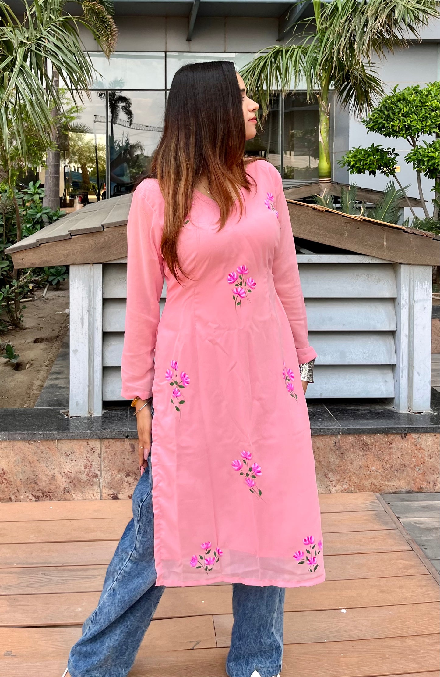 Handpainted Kamal Long Kurti
