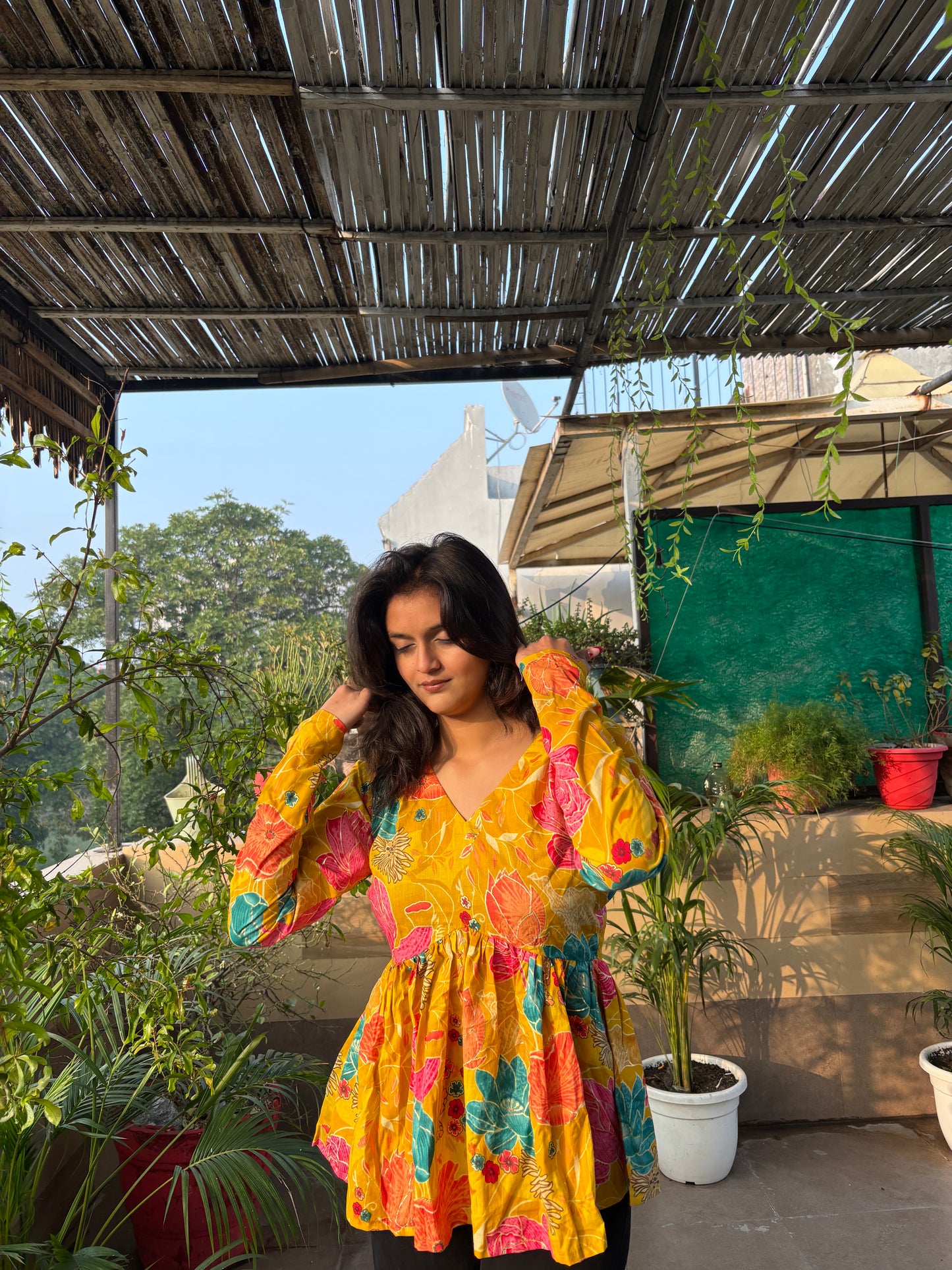 Mellow Yellow Short Kurti Top