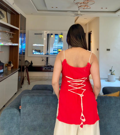 Valentine Corset Back Kurti