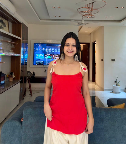 Valentine Corset Back Kurti