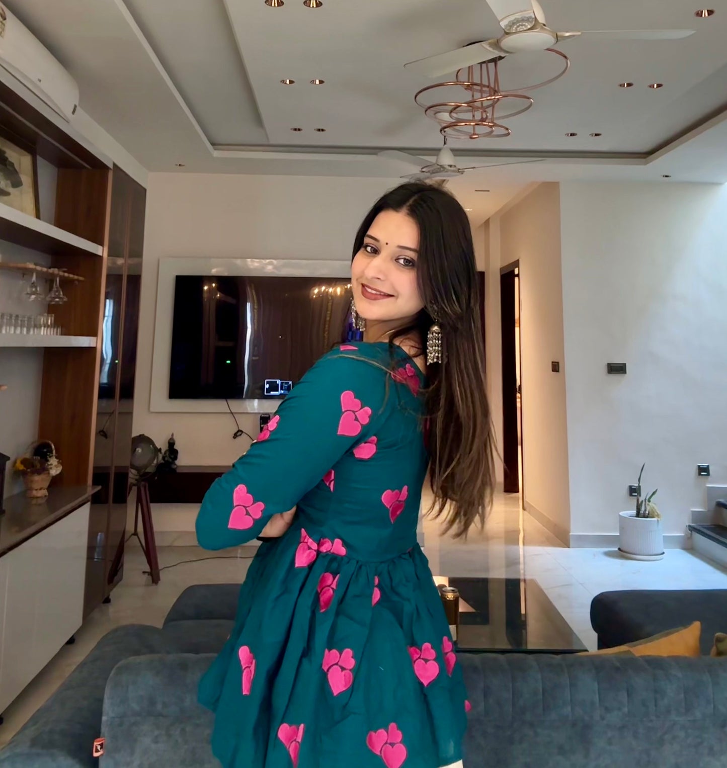 Green Flag Pelpum Kurti