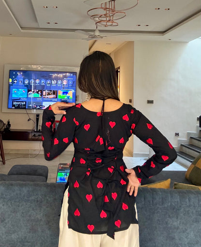 Swaad Corset Back Straight Short Kurti