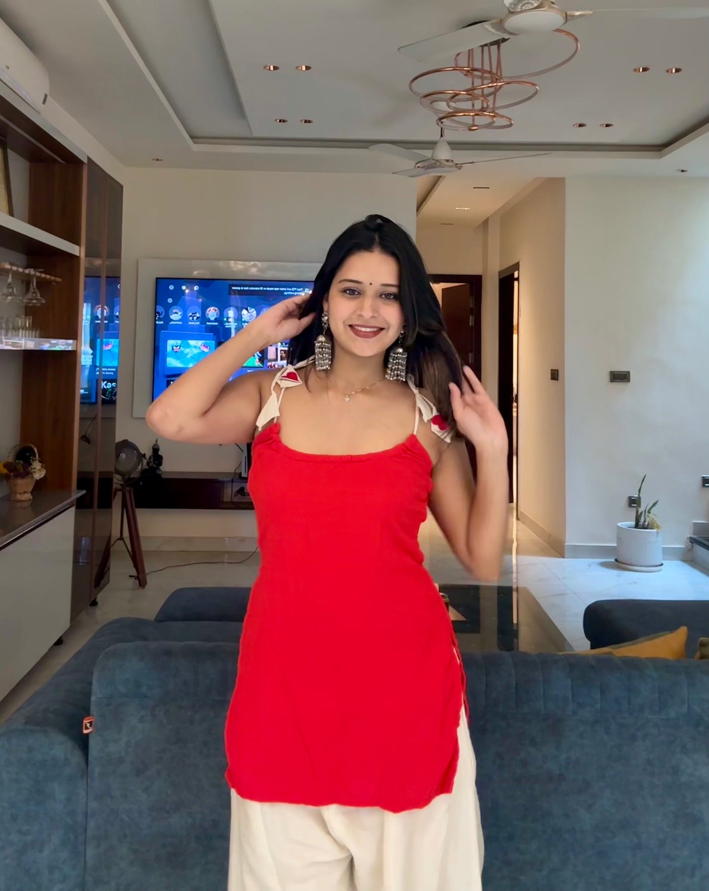 Valentine Corset Back Kurti